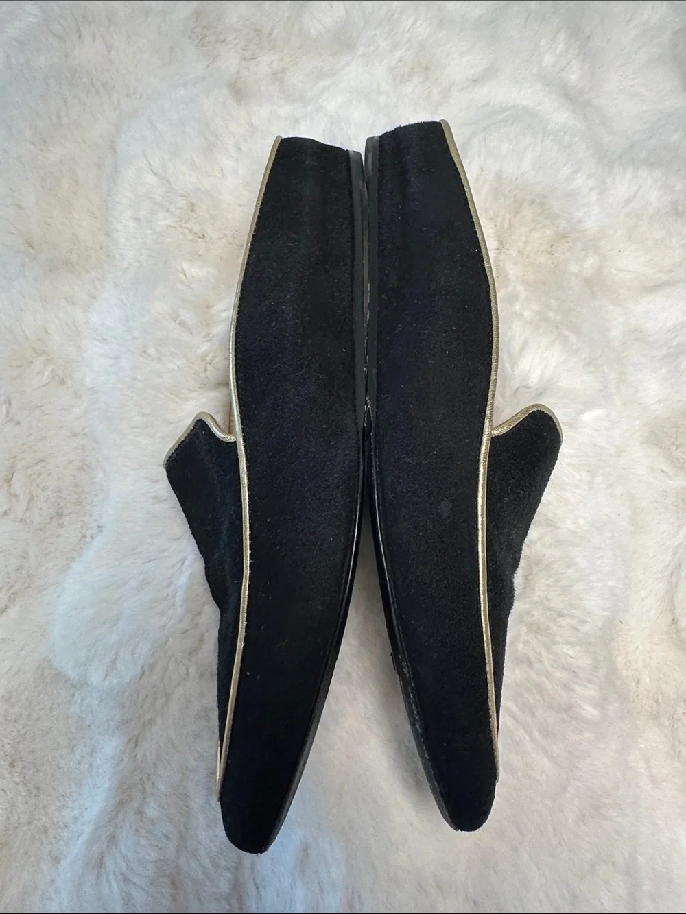 Taryn Rose Pointed Toe Suede Mule Loafers